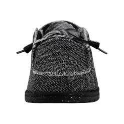 Heydude Hey Dude Men's Wally Sox TriFans Black -Heydude 112563362 WALLY SOX TRI FANS BLACK AND SILVER LEFT 4