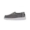 Heydude Hey Dude Wendy Toddler Chambray Onyx Casual Shoe -Heydude 160024203 wendy toddler chambray onyx left 1
