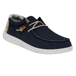 Heydude Hey Dude Men's Wally Eco Sox Orion Blue -Heydude 40008 4MT WALLYSTRETCH ORIONBLUE RIGHTANGLE