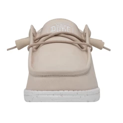 Heydude Hey Dude Men's Wally Slub Canvas Natural -Heydude 40009 106 WALLYSLUBCANVAS NATURAL LEFTFRONT