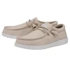Heydude Hey Dude Men's Wally Slub Canvas Natural 2 Heydude Hey Dude Men's Wally Slub Canvas Natural -Heydude 40009 106 WALLYSLUBCANVAS NATURAL PAIRSIDE