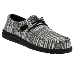Heydude Hey Dude Wally Serape Black Gravel 15 Heydude Hey Dude Wally Serape Black Gravel -Heydude 40017 0YB WALLYSERAPE BLACKGRAVEL RIGHTANGLE