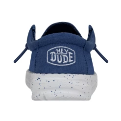 Heydude Hey Dude Wally Toddler Slub Canvas True Blue -Heydude 40029 428 WALLYTODDLERSLUBCANVAS TRUEBLUE RIGHTBACK