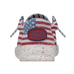 Heydude Hey Dude Wally Toddler Patriotic Stars & Stripes 17 Heydude Hey Dude Wally Toddler Patriotic Stars & Stripes -Heydude 40031 9C8 WALLYTODDLERPATRIOTIC STARSANDSTRIPES LEFTBACK