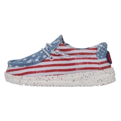 Heydude Hey Dude Wally Toddler Patriotic Stars & Stripes 14 Heydude Hey Dude Wally Toddler Patriotic Stars & Stripes -Heydude 40031 9C8 WALLYTODDLERPATRIOTIC STARSANDSTRIPES LEFTSIDE 1