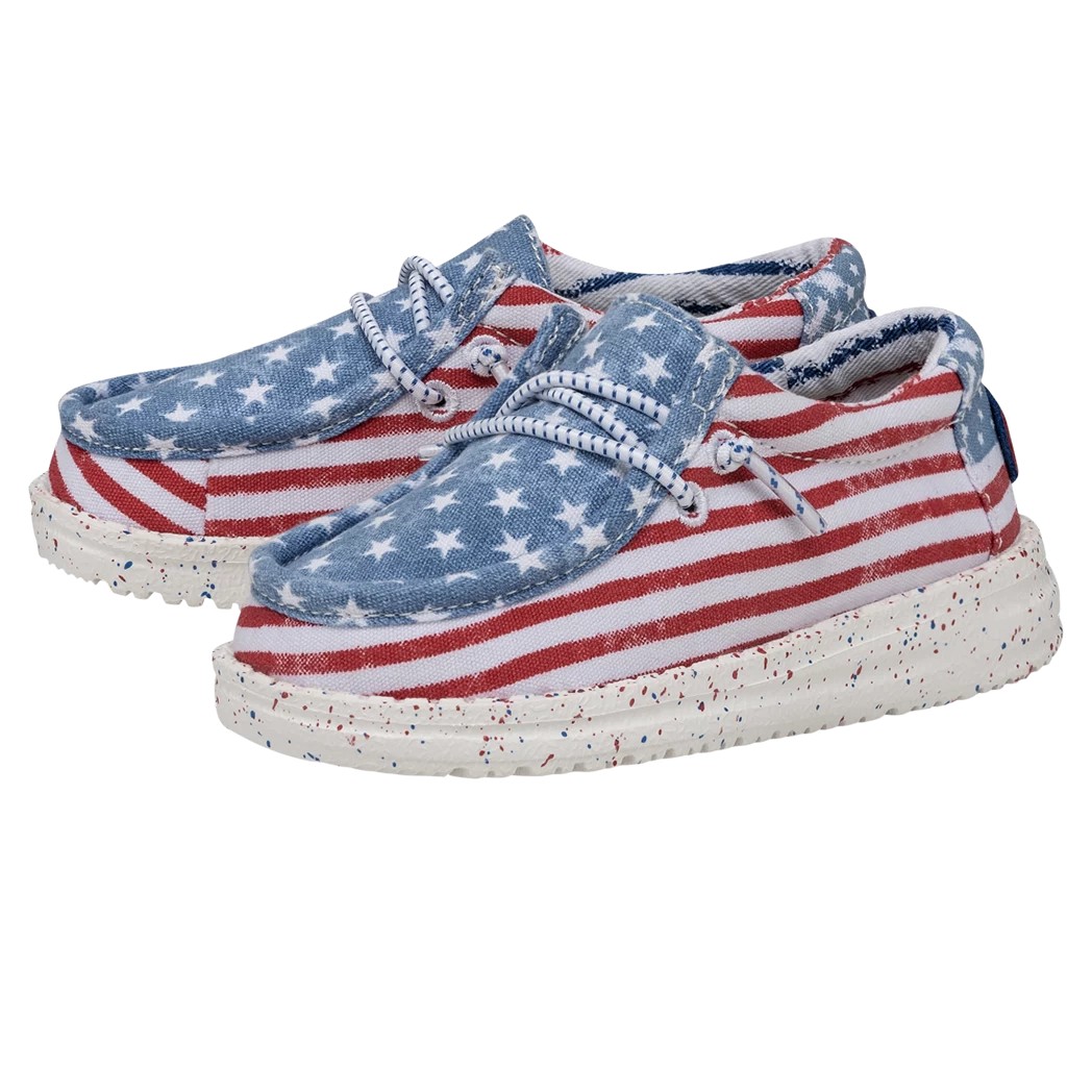 Heydude Hey Dude Wally Toddler Patriotic Stars & Stripes 3 Heydude Hey Dude Wally Toddler Patriotic Stars & Stripes