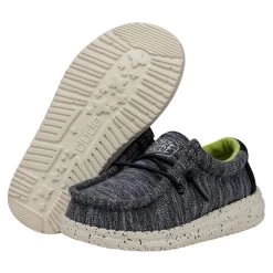 Heydude Hey Dude Wally Toddler Stretch Speckled Navy 12 Heydude Hey Dude Wally Toddler Stretch Speckled Navy -Heydude 40035 4MP WALLYTODDLERSTRETCH NAVYSPECKLE PAIRBOTTOM