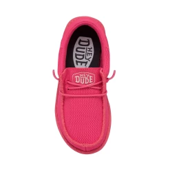 Heydude Hey Dude Youth Wally Funk Monochrome Electric Pink -Heydude 40045 6QQ WALLYYOUTHFUNKMONO ELECTRICPINK RIGHTTOP