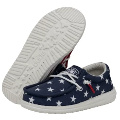 Heydude Hey Dude Youth Wally American Flag -Heydude 40046 9CW WALLYYOUTHPATRIOTIC AMERICANFLAG PAIRBOTTOM