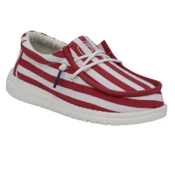 Heydude Hey Dude Youth Wally American Flag -Heydude 40046 9CW WALLYYOUTHPATRIOTIC AMERICANFLAG RIGHTANGLE
