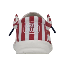 Heydude Hey Dude Youth Wally American Flag -Heydude 40046 9CW WALLYYOUTHPATRIOTIC AMERICANFLAG RIGHTBACK