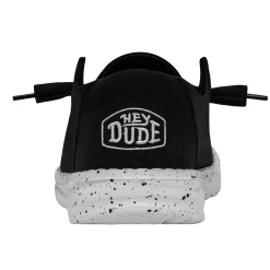 Heydude Hey Dude Wendy Slub Canvas Black -Heydude 40063 001 WENDYSLUBCANVAS BLACK LEFTBACK