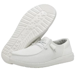 Heydude HEY DUDE WENDY FUNK MONO WHITE 14 Heydude HEY DUDE WENDY FUNK MONO WHITE -Heydude 40065 100 WENDYFUNKMONO WHITE PAIRBOTTOM 1