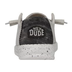 Heydude Hey Dude Wendy Woven Light Grey 16 Heydude Hey Dude Wendy Woven Light Grey -Heydude 40098 007 WENDYWOVEN LIGHTGREY LEFTBACK