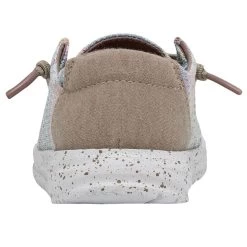 Heydude Hey Dude Wendy Youth Stretch Aurora White -Heydude 40111 9BI WENDYYOUTHSTRETCH AURORAWHITE LEFTBACK