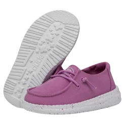 Heydude Hey Dude Wendy Toddler Slub Violet -Heydude 40144 508 WENDYTODDLERSLUBCANVAS VIOLET PAIRBOTTOM