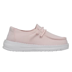 Heydude Hey Dude Wendy Toddler Slub Canvas Pink -Heydude 40144 680 WENDYTODDLERSLUBCANVAS PINK RIGHTSIDE