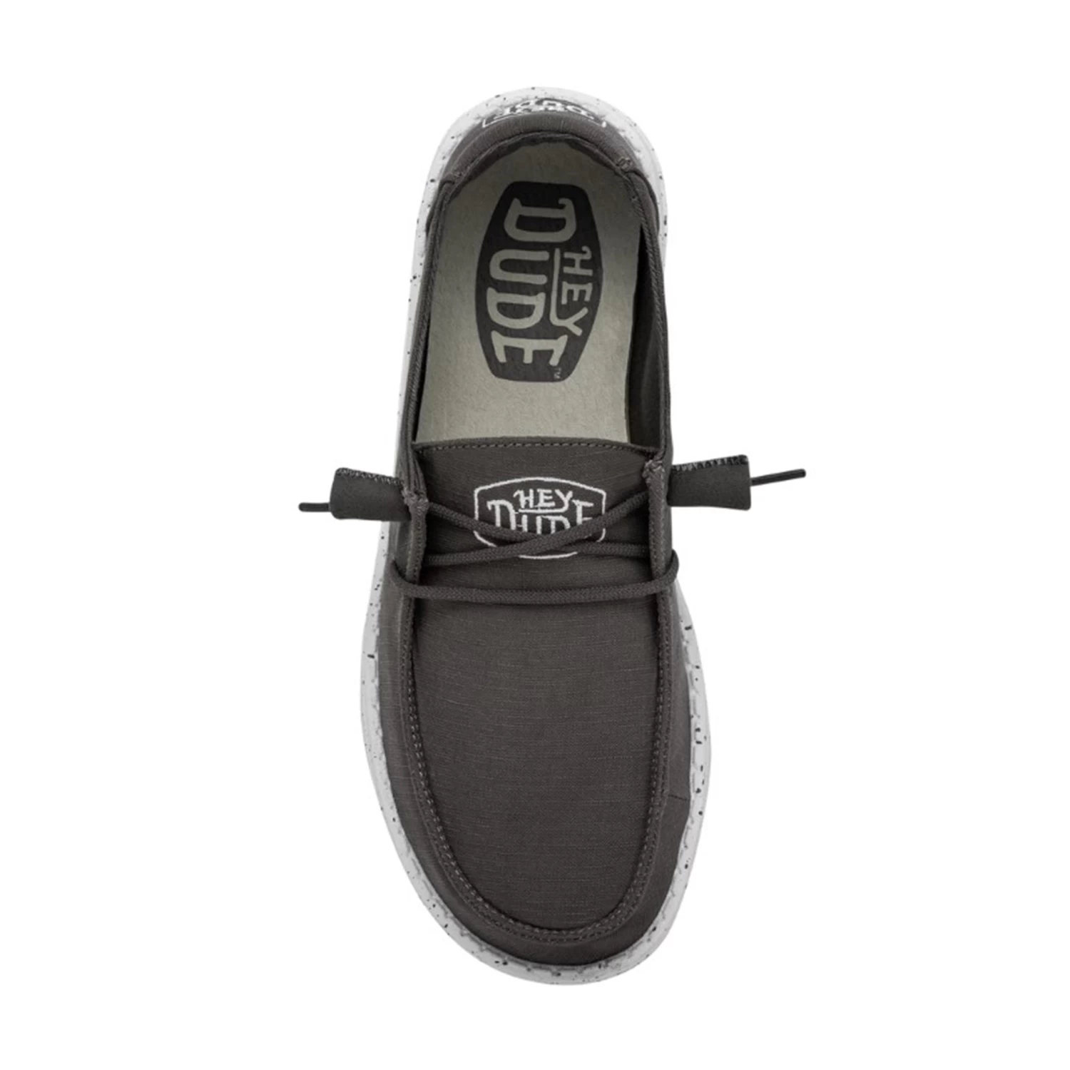 Heydude Hey Dude Women's Wendy Slub Canvas Dark Grey Shoes 8 Heydude Hey Dude Women's Wendy Slub Canvas Dark Grey Shoes - Image 6