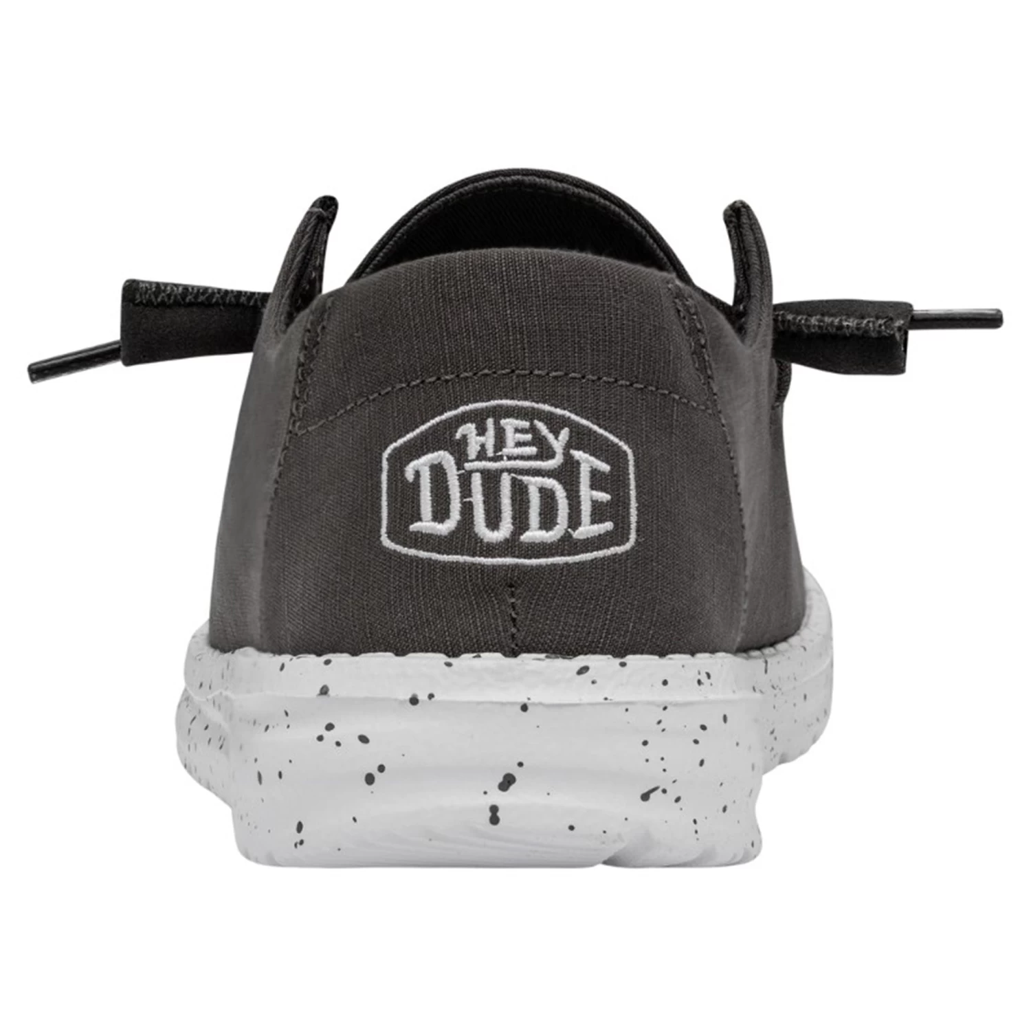 Heydude Hey Dude Women's Wendy Slub Canvas Dark Grey Shoes 10 Heydude Hey Dude Women's Wendy Slub Canvas Dark Grey Shoes - Image 8