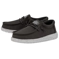 Heydude Hey Dude Wally Youth Slub Canvas Grey