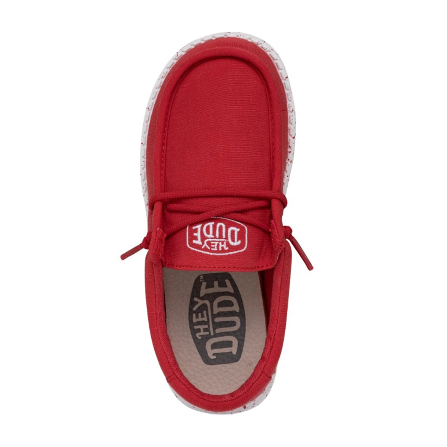 Heydude Hey Dude Wally Youth Slub Canvas Red 8 Heydude Hey Dude Wally Youth Slub Canvas Red - Image 6