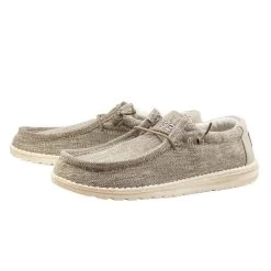Heydude Hey Dude Beige Woven Wally Shoe