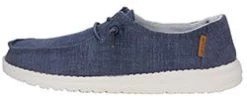 Heydude Hey Dude Chambray Navy & White Wendy Shoes 8 Heydude Hey Dude Chambray Navy & White Wendy Shoes -Heydude WENDY CHAMBRAY NAVY WHITE 01 900x ce8dd6c7 7ac4 489b 851c dcc860c9bc0e