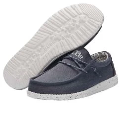 Heydude Hey Dude Wally Chambray Navy -Heydude chamblue3